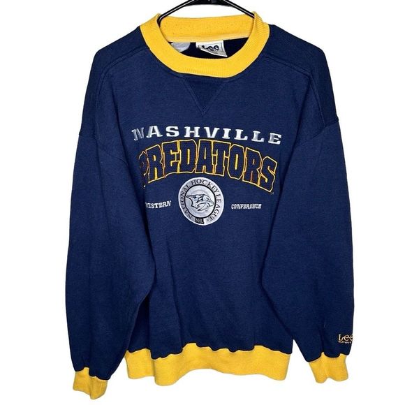 VTG Nashville Predators Crewneck Lee Sport - Picture 1 of 5